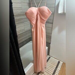 Long Peach Dress
